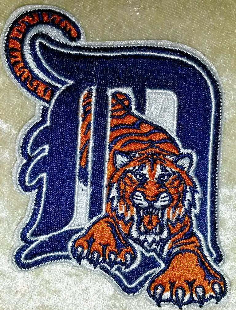 Detroit Tigers Big 5.5″ Tiger Iron /Sew On Embroidered Patch~ Free Tracking!