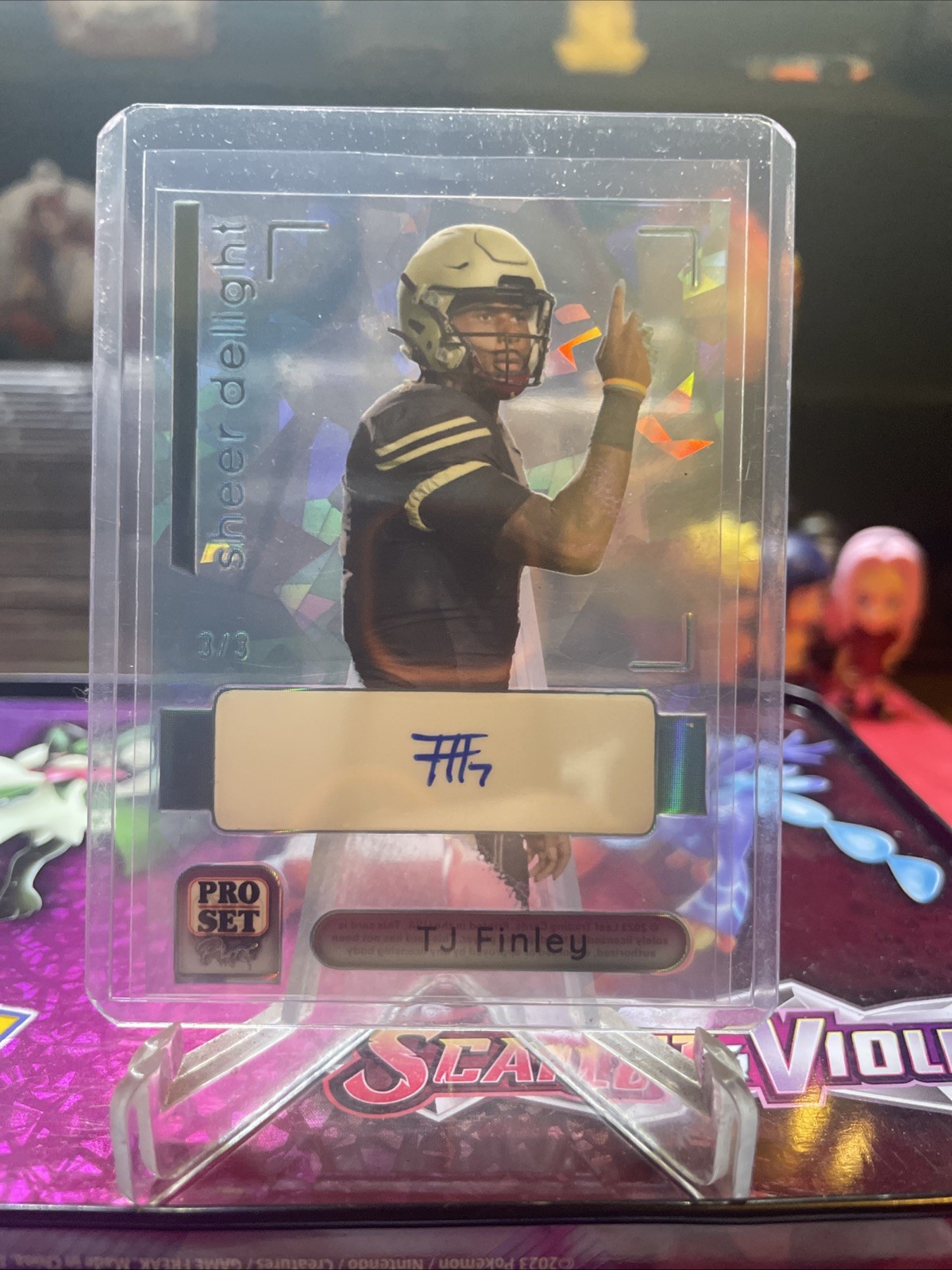 2023 Leaf Pro Set Pure Sheer Delight TJ Finley #SD-TJF 3/3 Crystal Blue Auto
