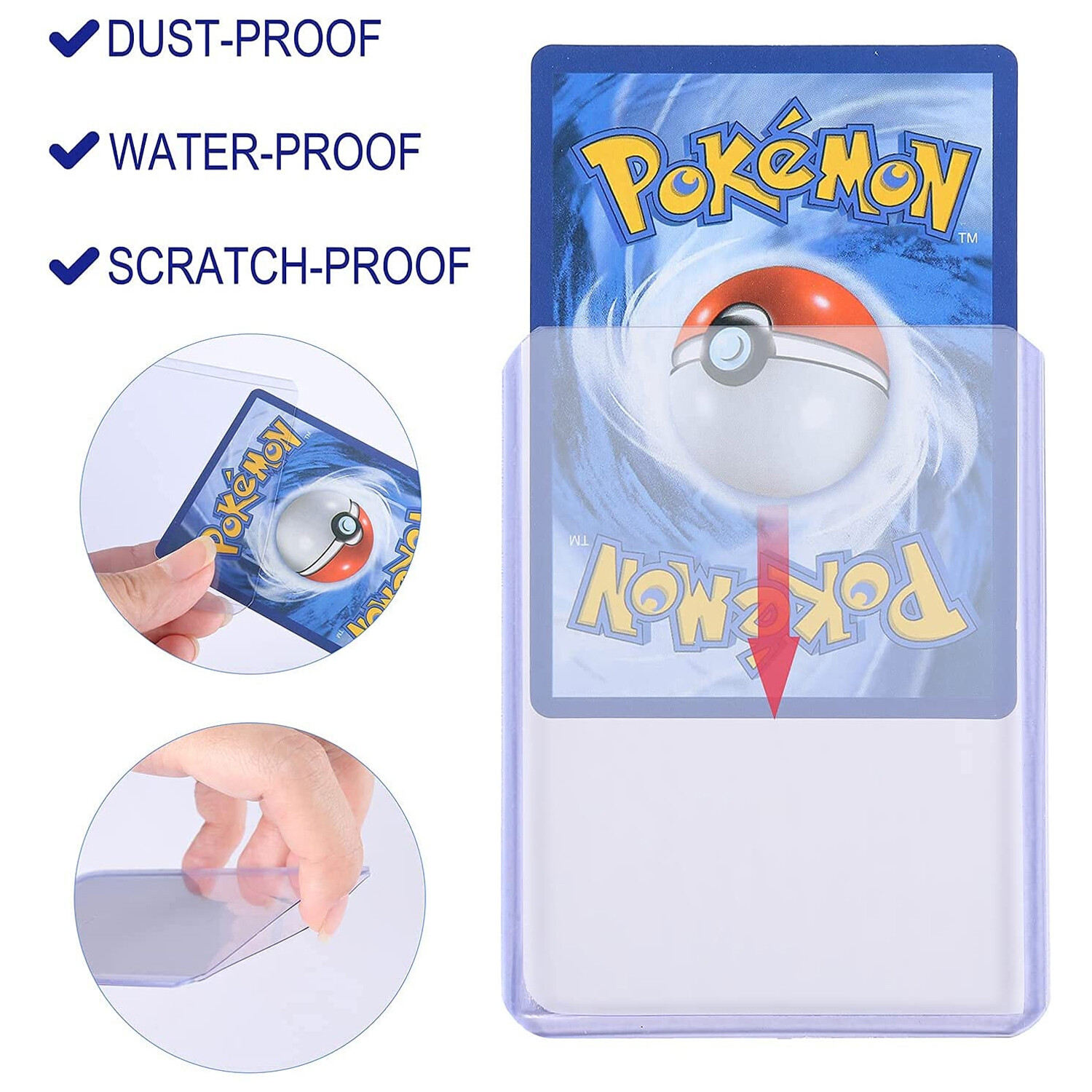 Hexville Toploaders Top Loader Card Sleeves for Sports/Trading – 3x4in 25/Pack