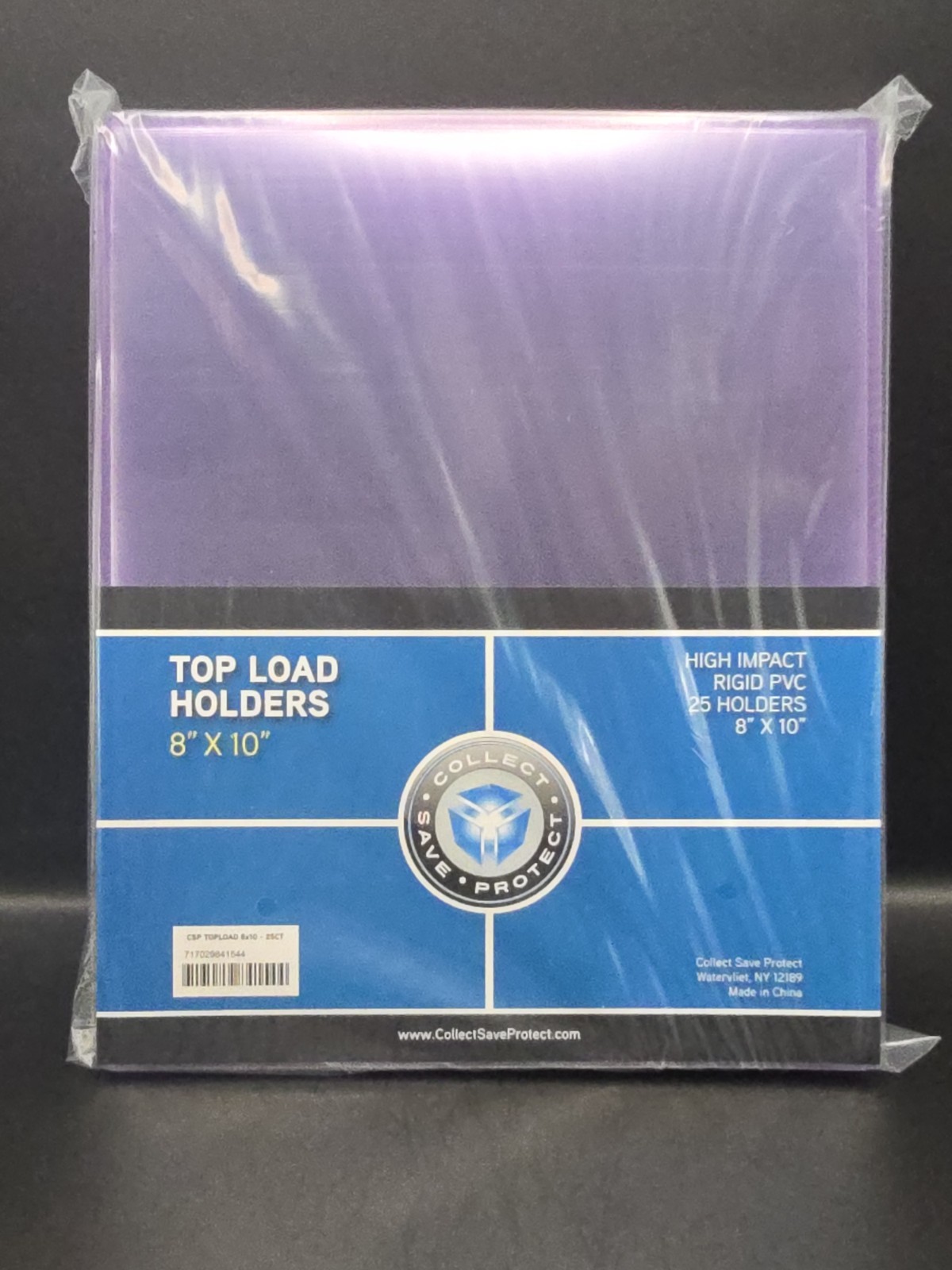 CSP 8 x 10 Hard Plastic Rigid Topload Photo Holders 8×10 TOPLOADERS Top Loaders