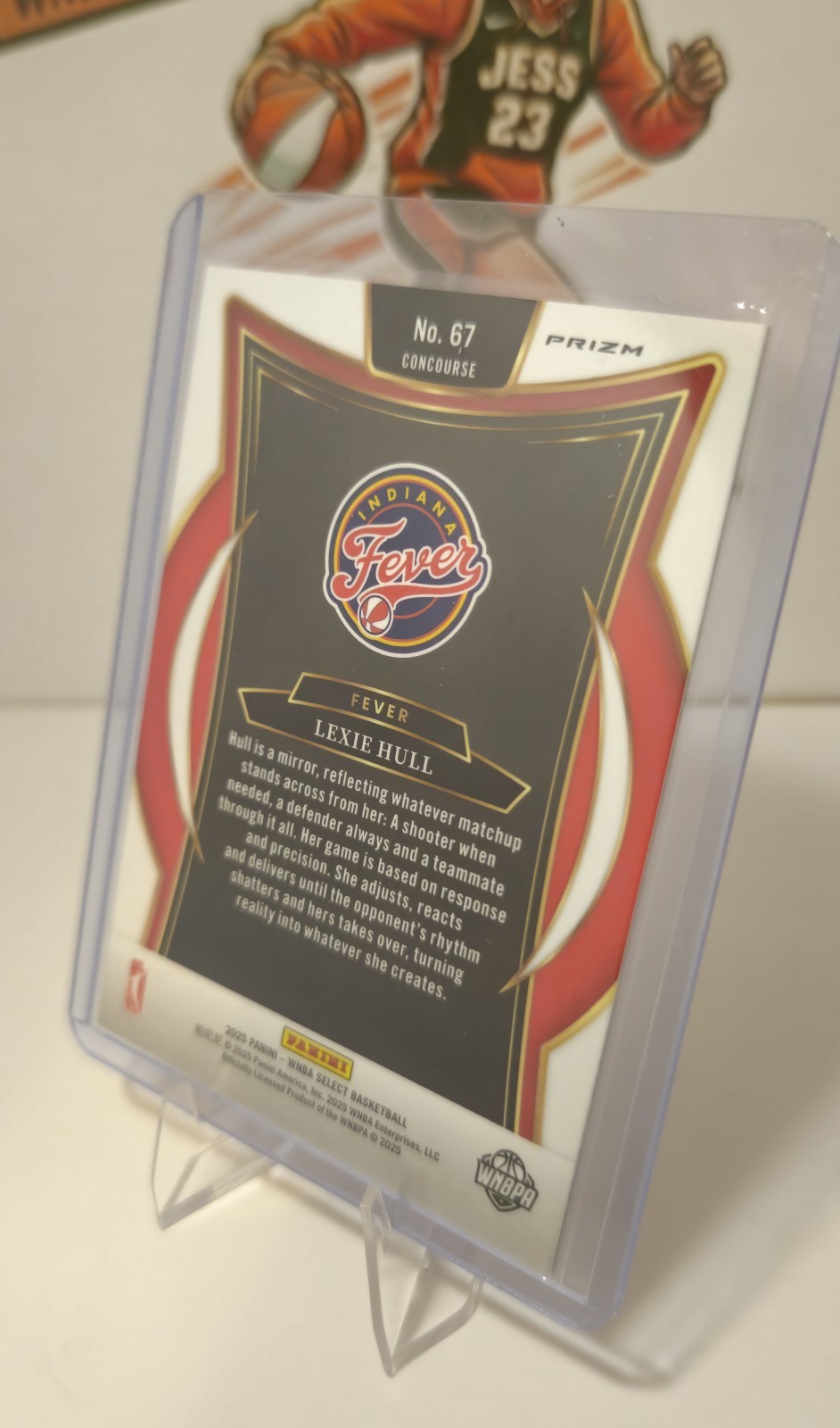 2025 Panini Select WNBA Lexie Hull Concourse Green Flash Prizm #67 Indiana Fever