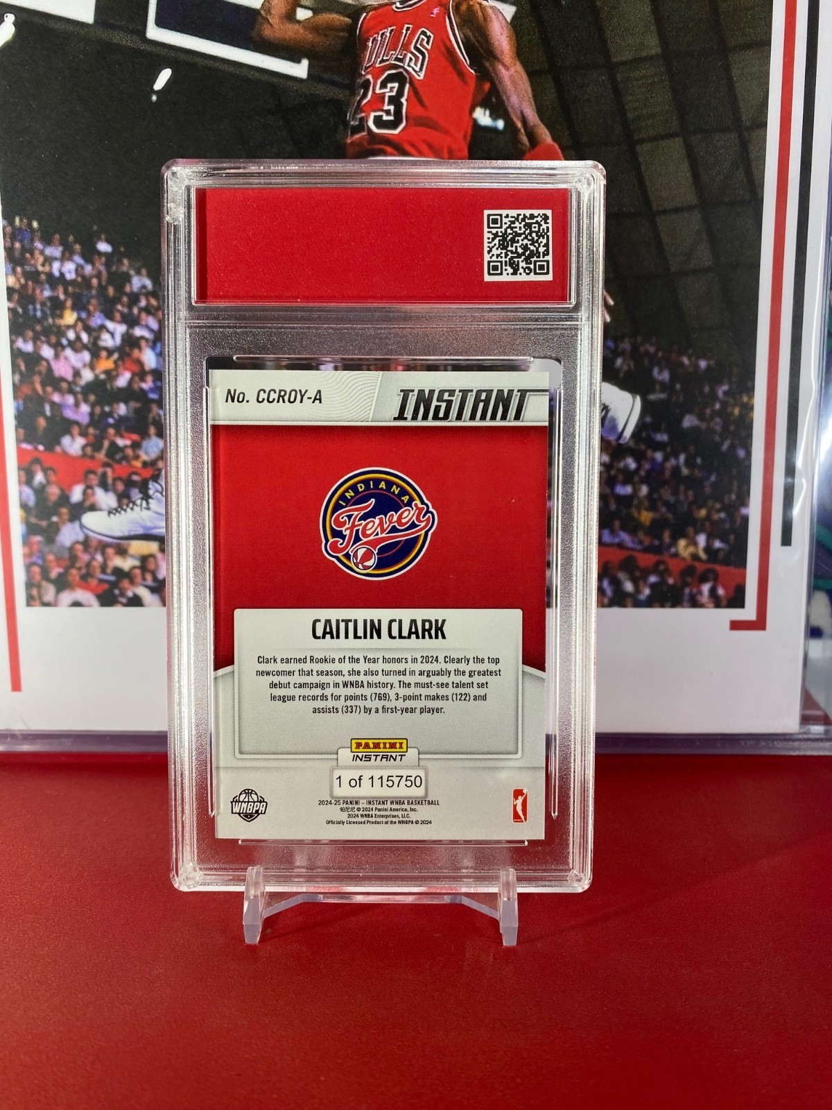 2024 Panini WNBA #CCROY-A ☄️Caitlin Clark Rookie Card T.C.T. Graded Gem Mint 10