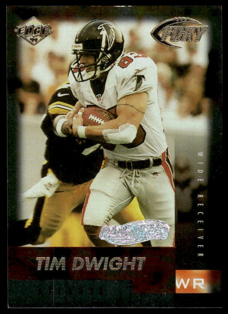 1999 Collector’s Edge Fury #39 Tim Dwight SN Galvanized #/500 Falcons NM+
