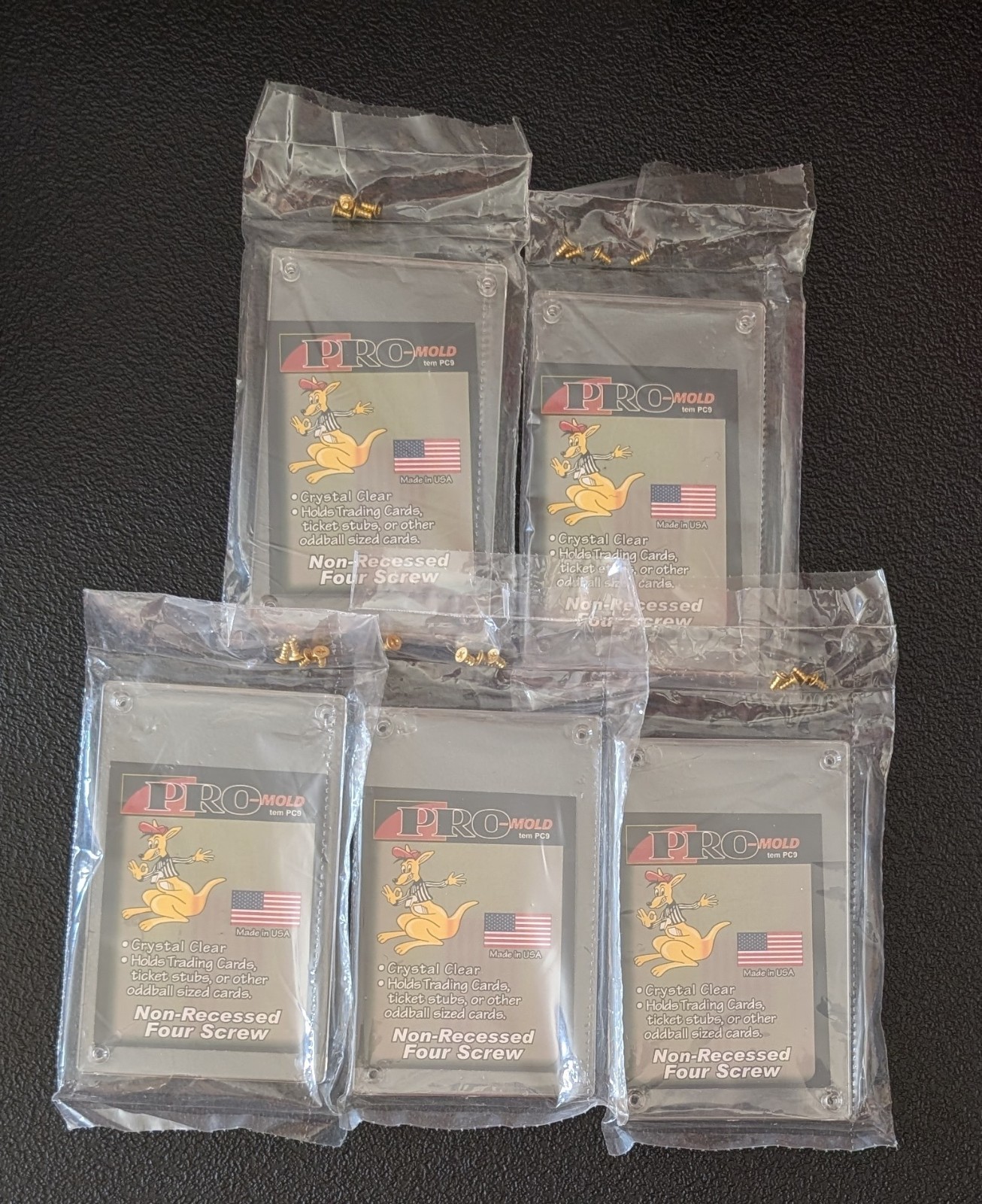 Pro-Mold PC9 Non-Recessed 4 Screw Holder & PC11 4 Screw Card Holder | Lot of 10