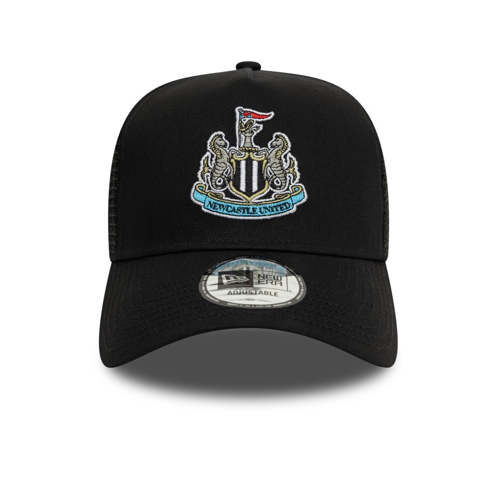 Newcastle United E-Frame Trucker Black Hat New Era Officially Licensed