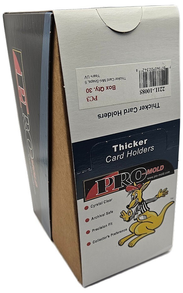 (Box of 30) Pro-Mold Thick Card Mini Snap Tite Holders 70pt For Thicker Cards