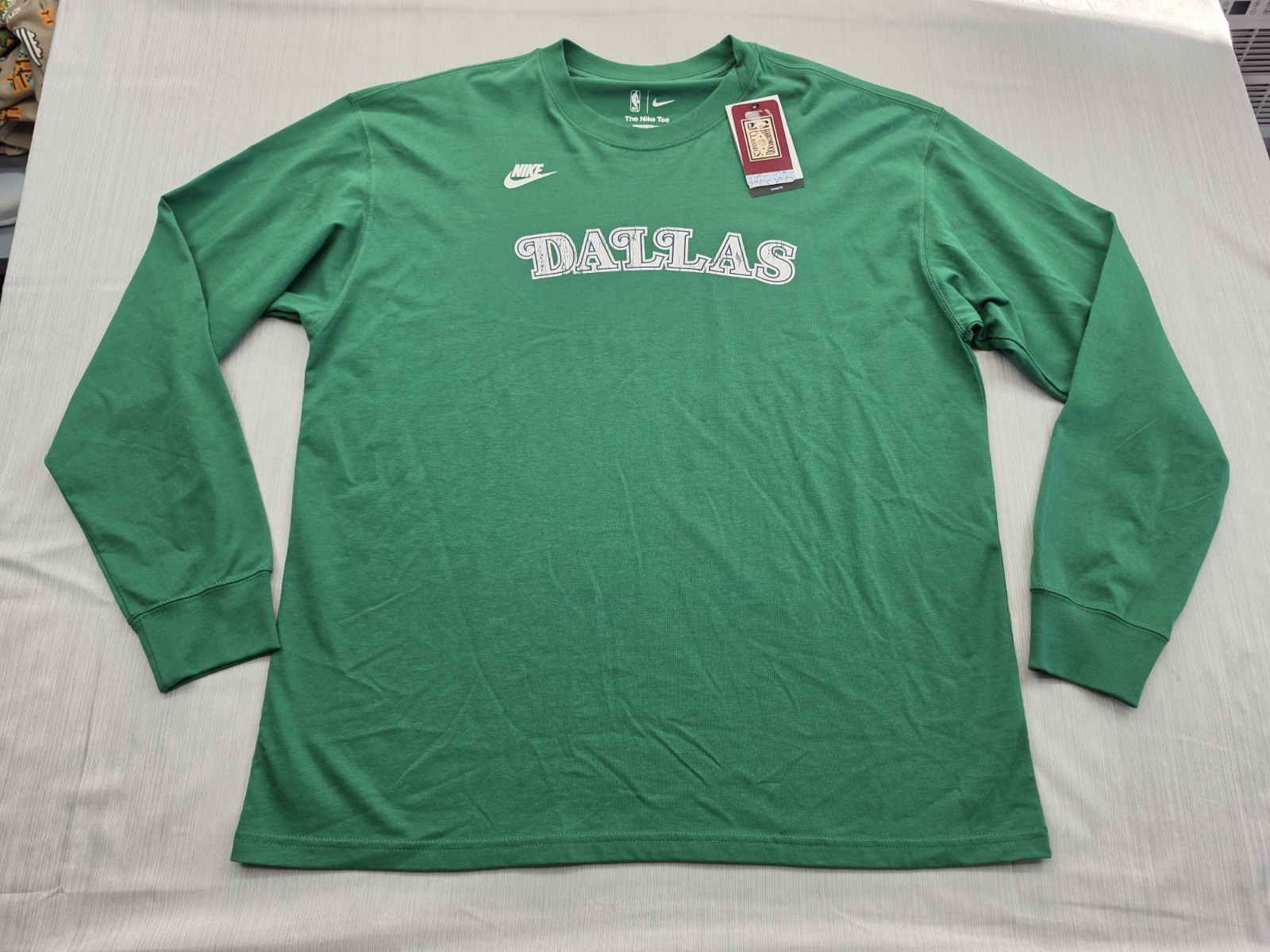 Nike Dallas Mavericks Hardwood Classics Retro Tshirt Mens Large Loose Mavs New