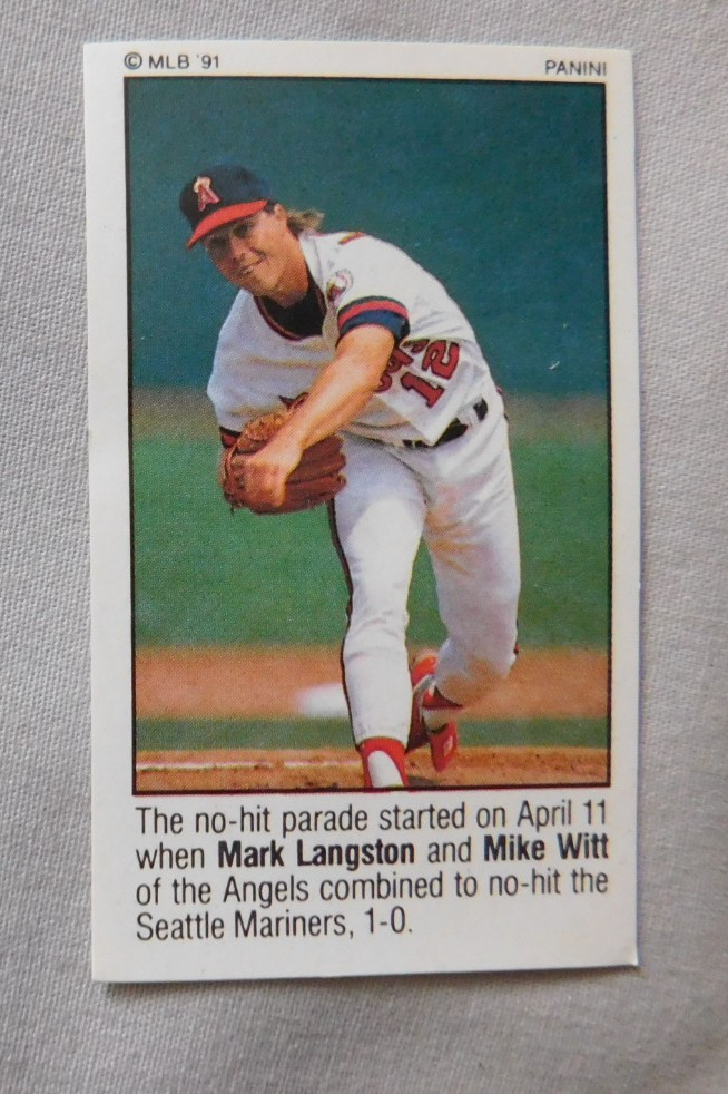 1991 Panini Baseball Stickers #1-150 Pick one