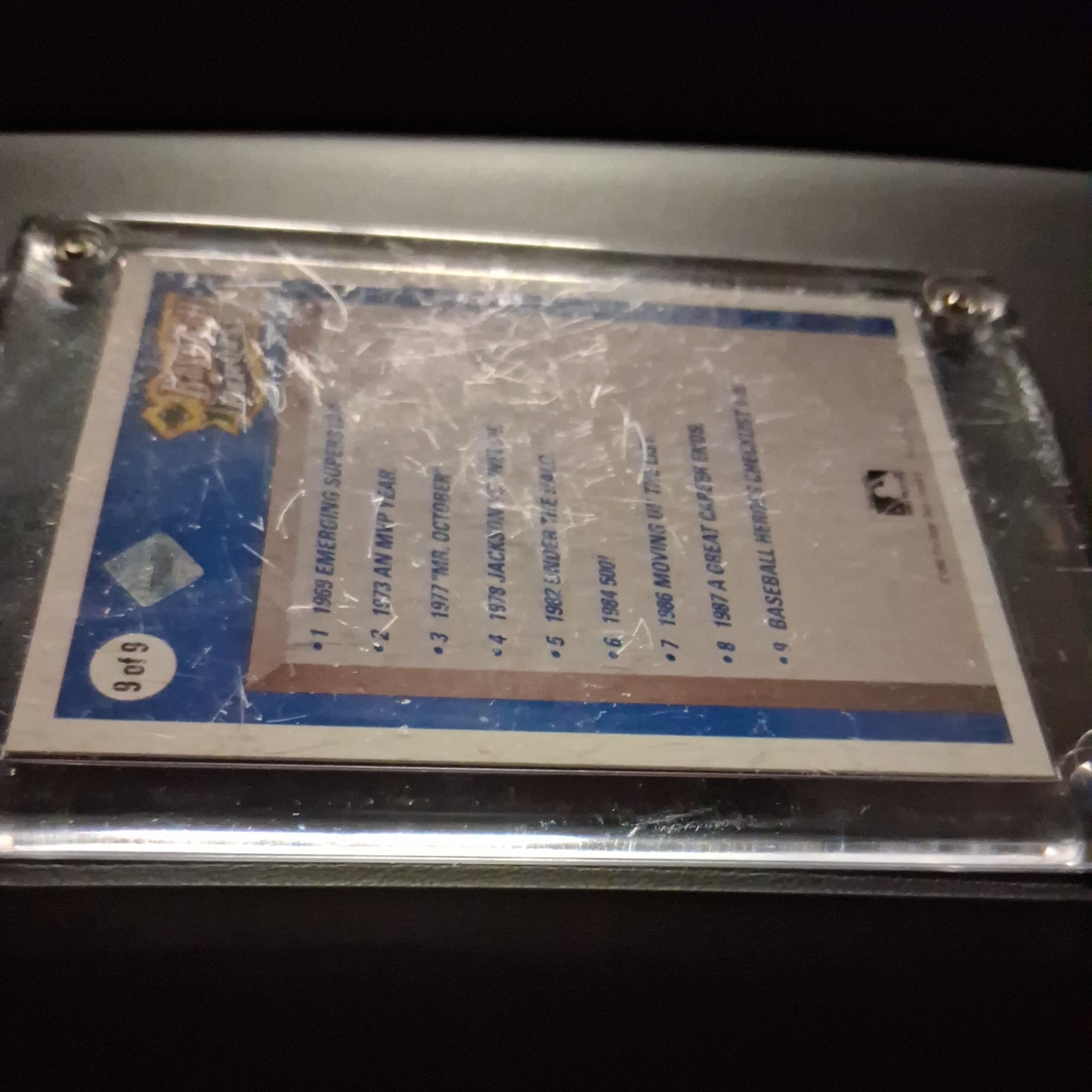 1990 Upper Deck Reggie Jackson #1242 out of 2500 Autographed excellent condition