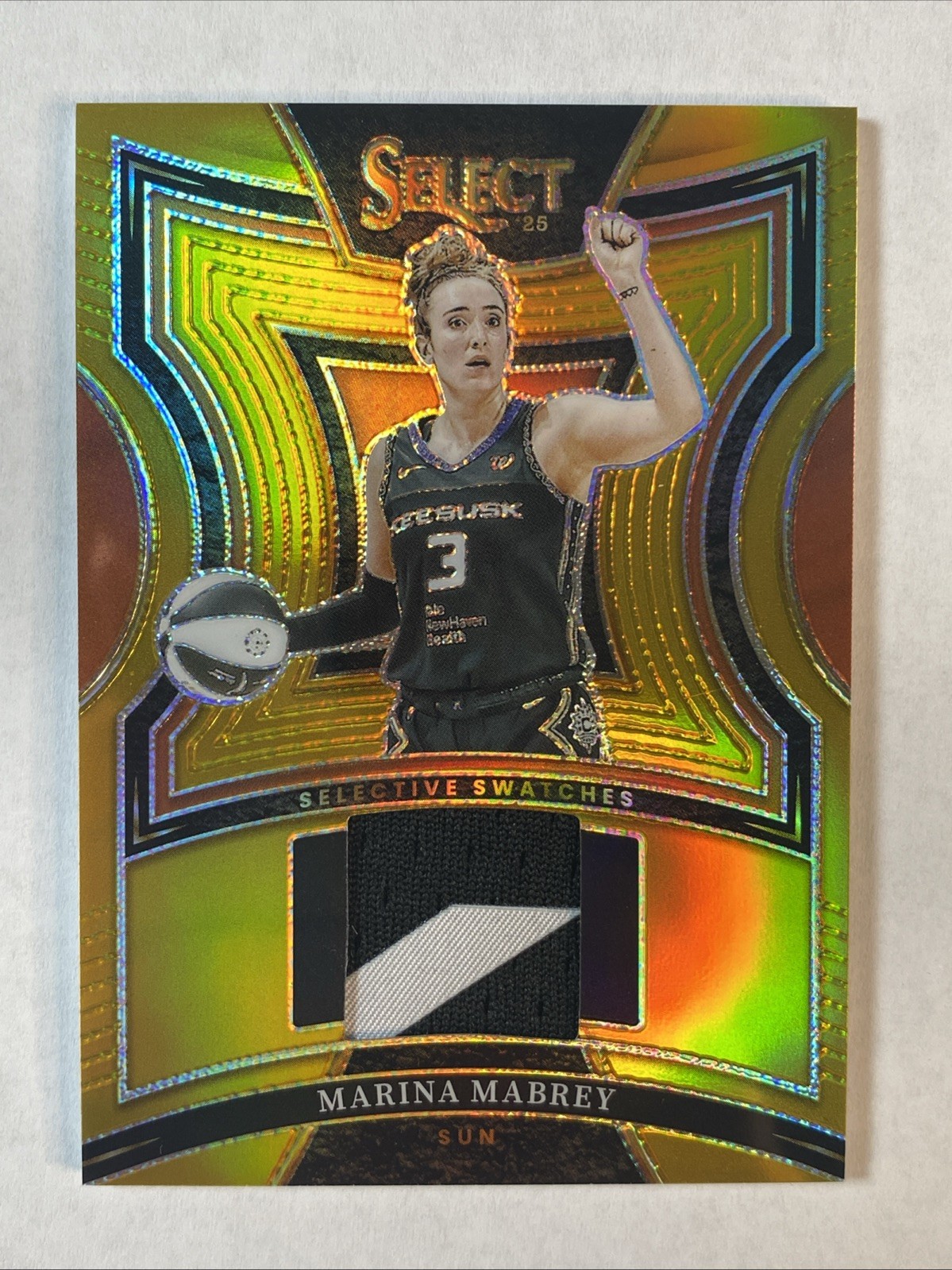 MARINA MABREY 2025 Panini Select WNBA Jersey Patch GOLD Prizm #02/10