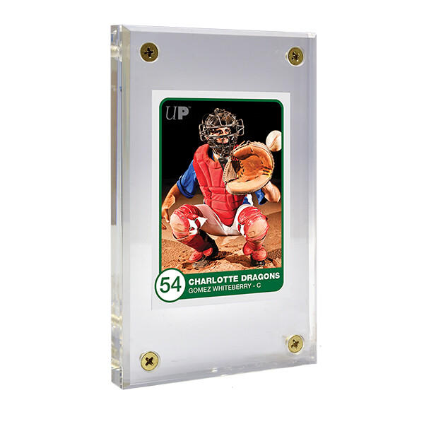 Ultra Pro Half Inch Thick Lucite Brick 4-Screw Card Holder Acrylic Display Slab