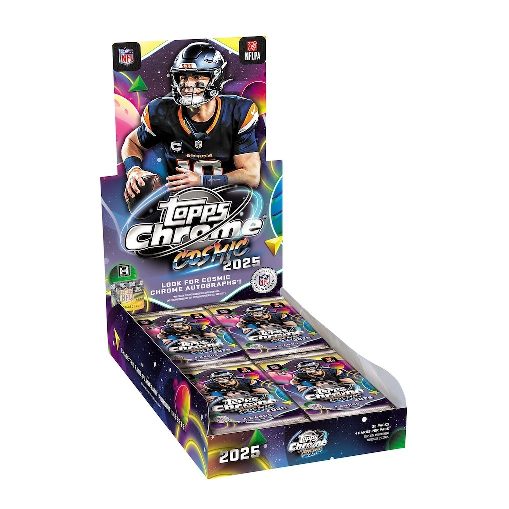 2025 Topps Chrome Cosmic Football NFL Sealed Hobby Box 🔥🏈 IN HAND!