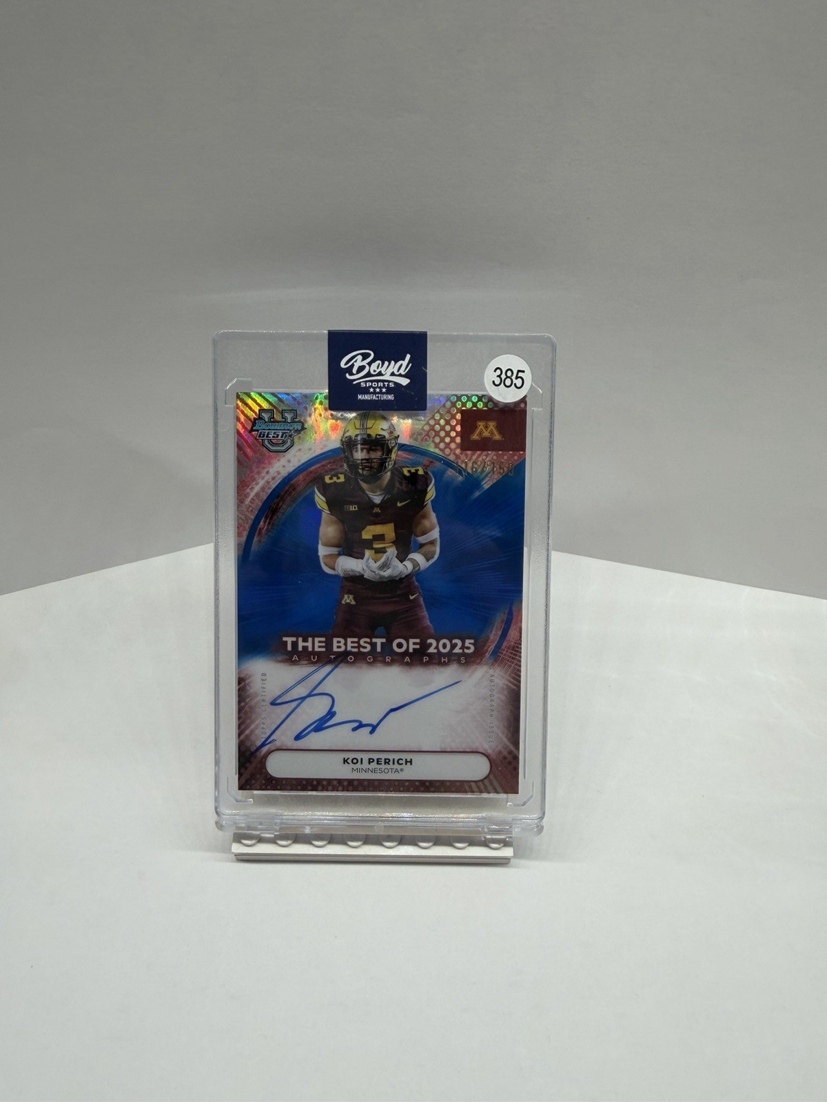 2025 Bowman’s Best Univ Best of 2025 AUTO Koi Perich #BOA-KP /150