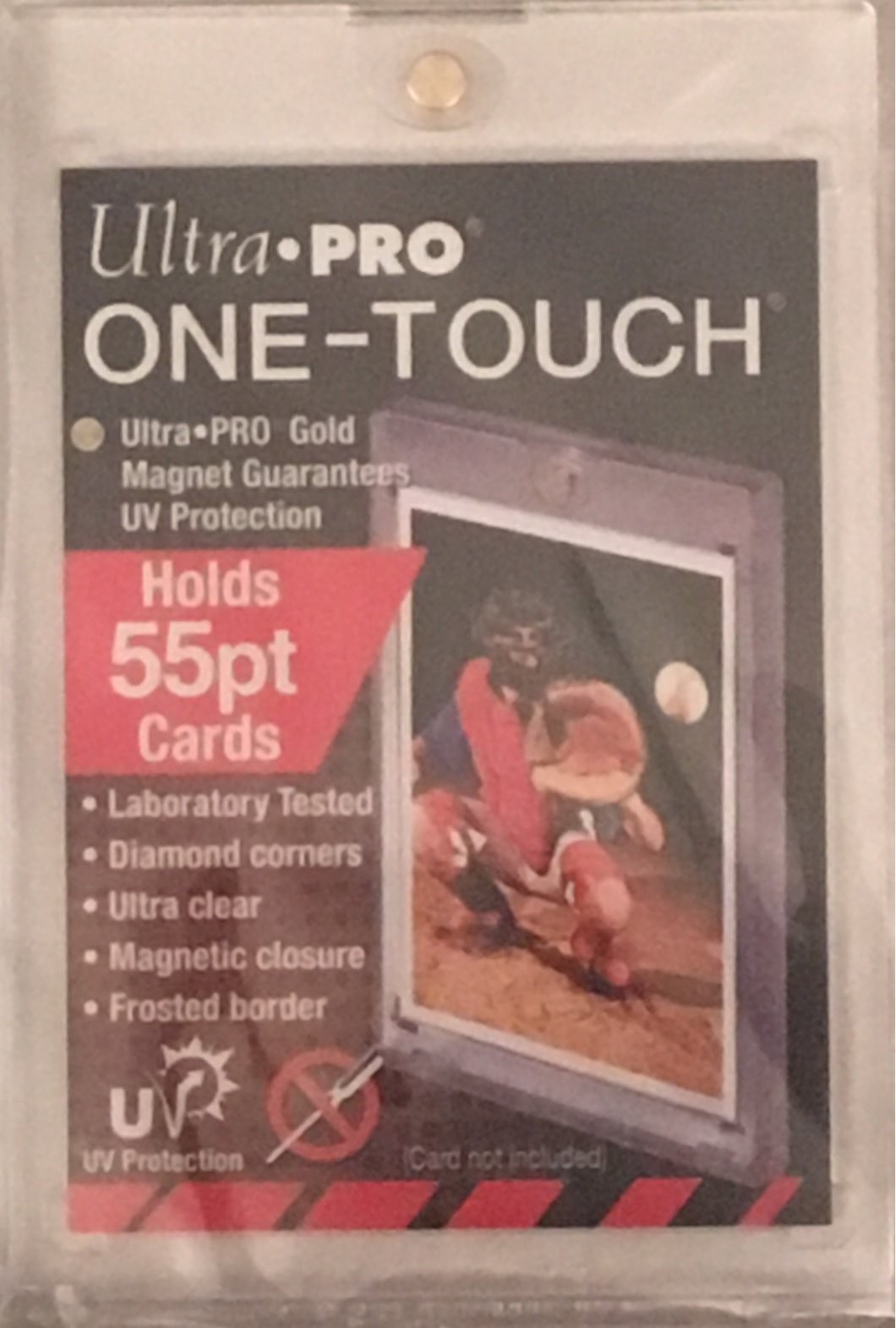 1 (One) 55pt Ultra Pro One-Touch Magnet Card Holder for Thicker Clear
