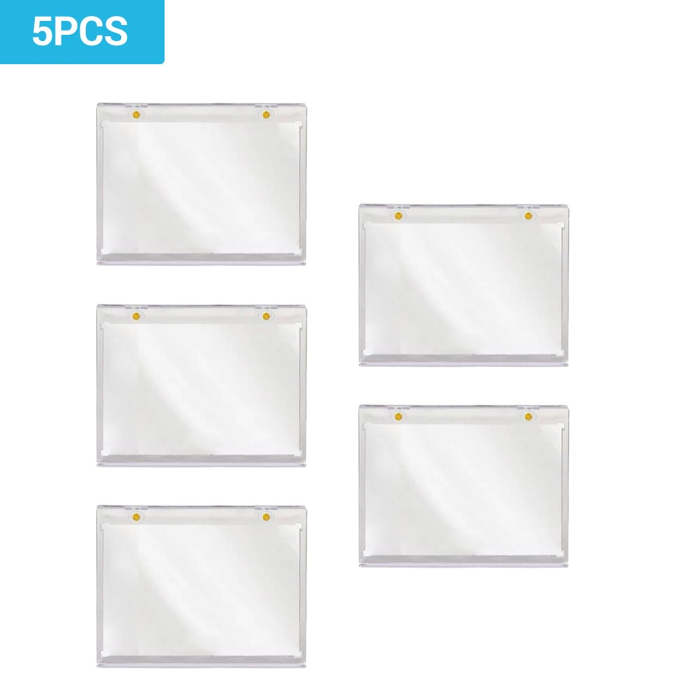 5PACK 175PT Cards Storage UV Protection Vertical Booklet Magnetic Card Holder