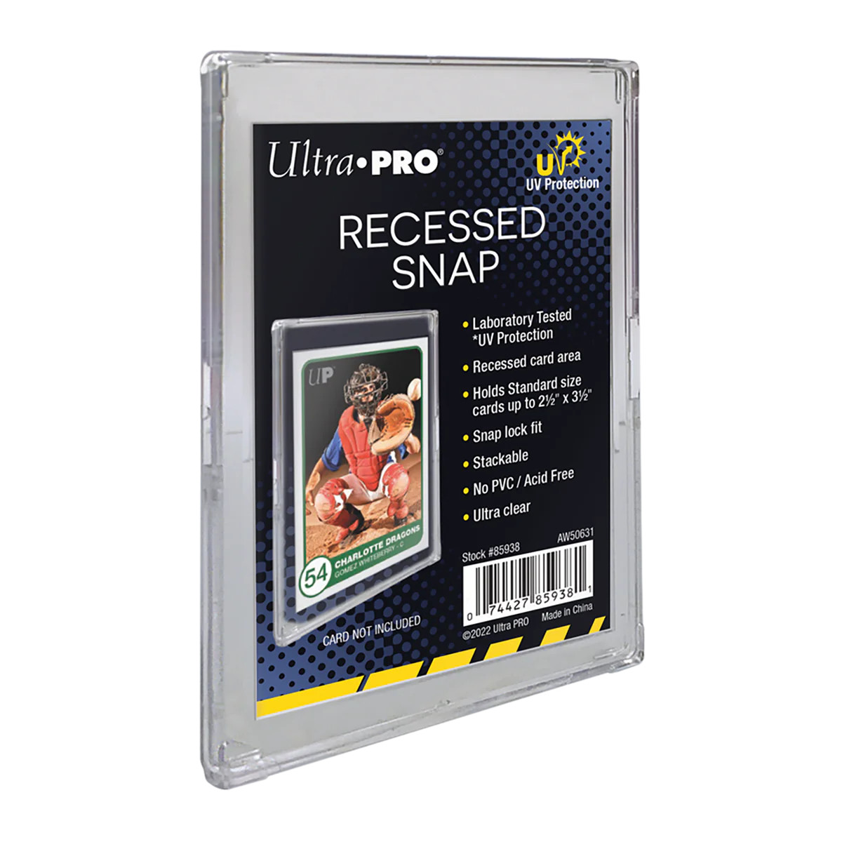 Ultra PRO Recessed UV Safe Mini Snaps Standard Size Card Case Sports Holder