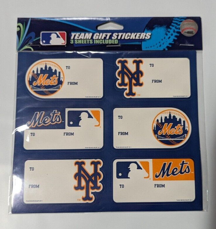 New York Mets Gift Stickers Christmas Holiday Birthday – Perfect Presents