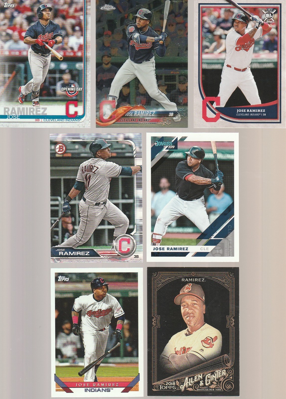 ⚾ Huge 35 + different JOSE RAMIREZ cards lot 2018 – 2026 Indians