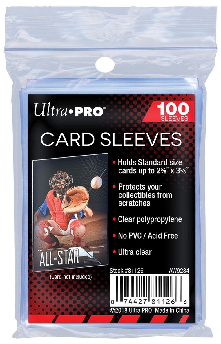 100 Ultra Pro Penny Card Sleeves New Soft Plastic Sports Trading Baseball