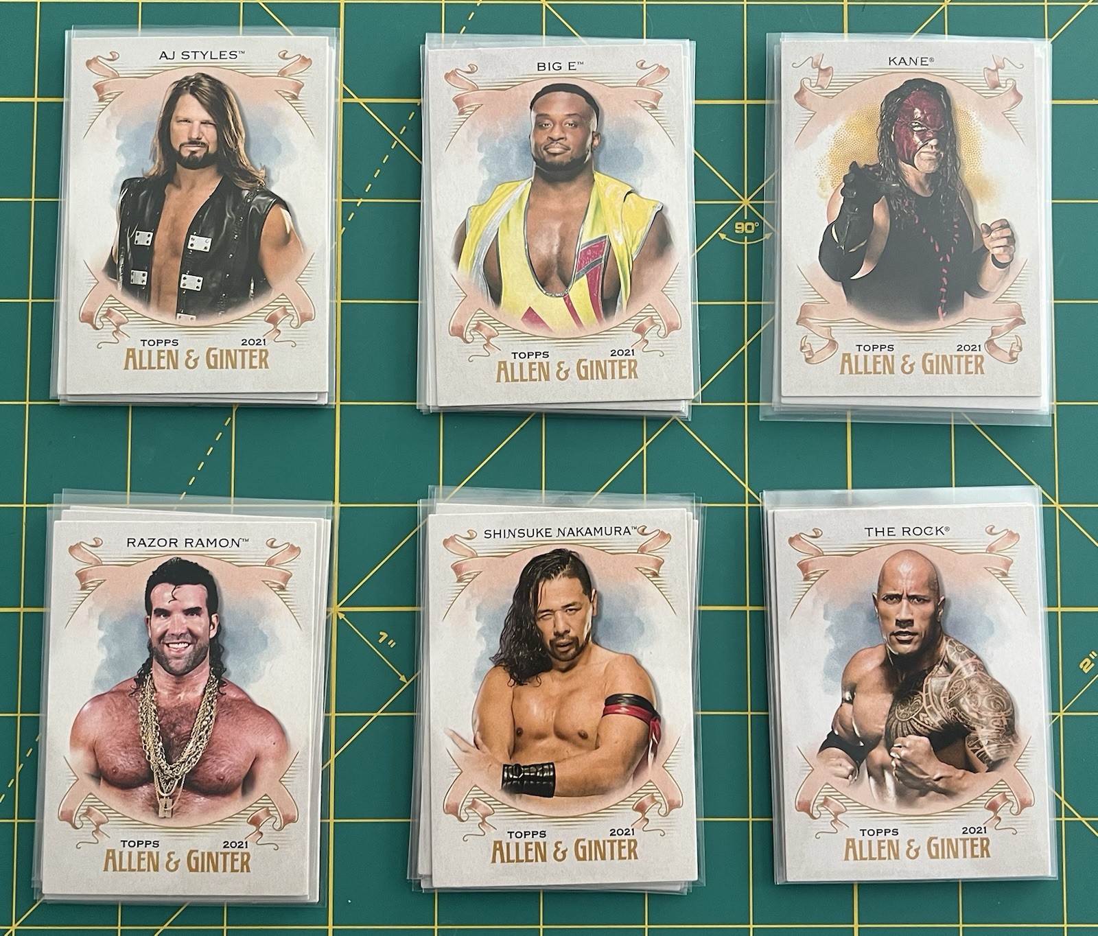 2021 TOPPS WWE HERITAGE ALLEN & GINTER INSERT COMPLETE SET 1-30