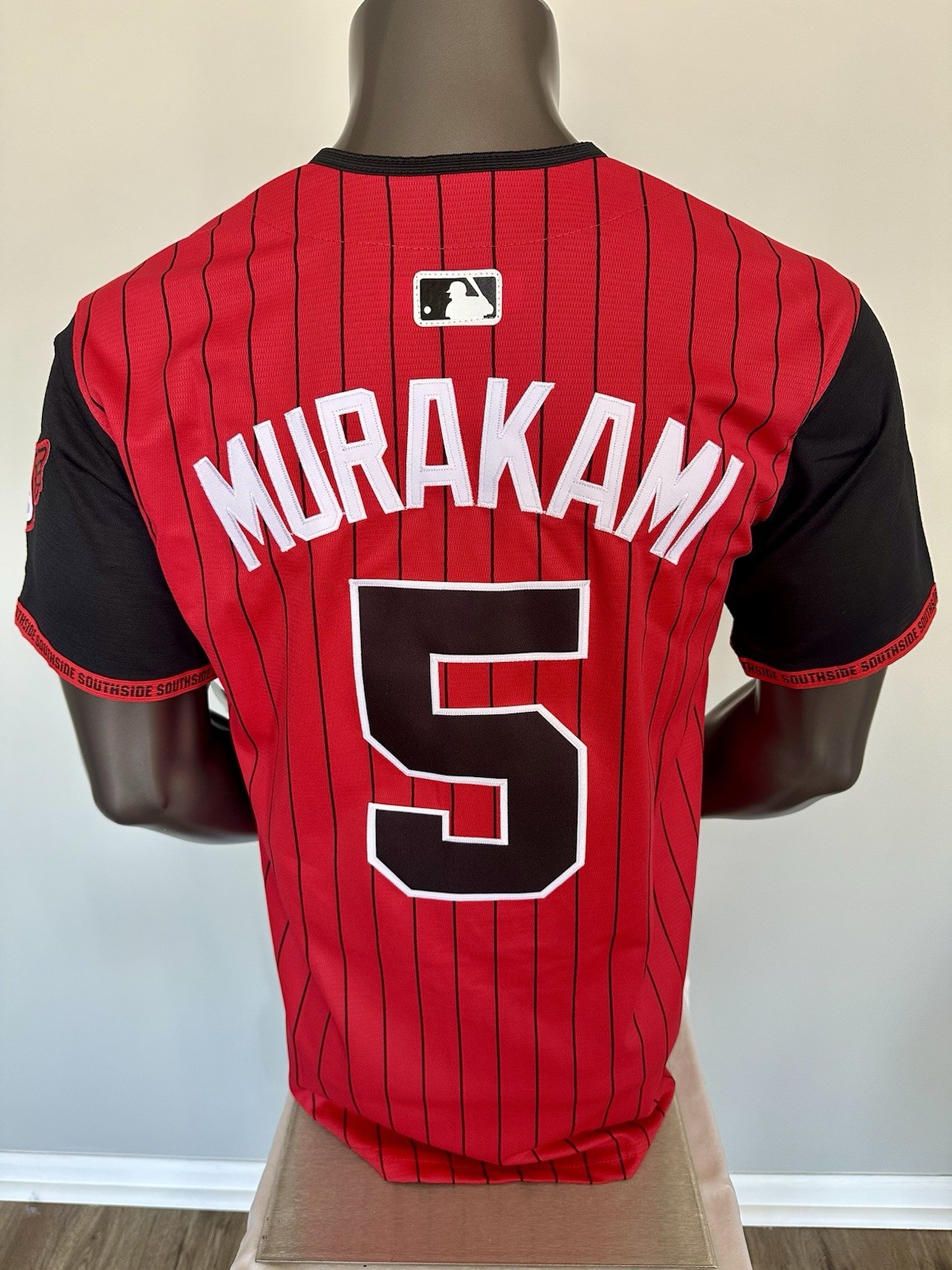 Murakami #5 Chicago White Sox Stitched Baseball Jersey Black/White/Grey/Red New