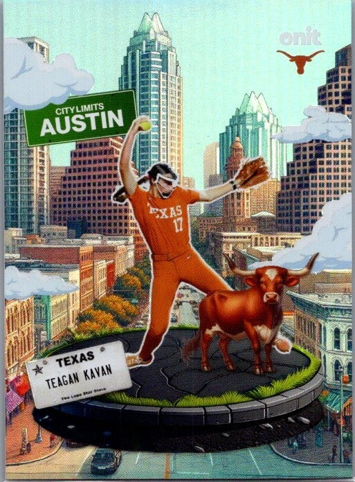 2026 ONIT Athlete Texas Softball #CL-3 Teagan Kavan City Limits Daytime Rainbow