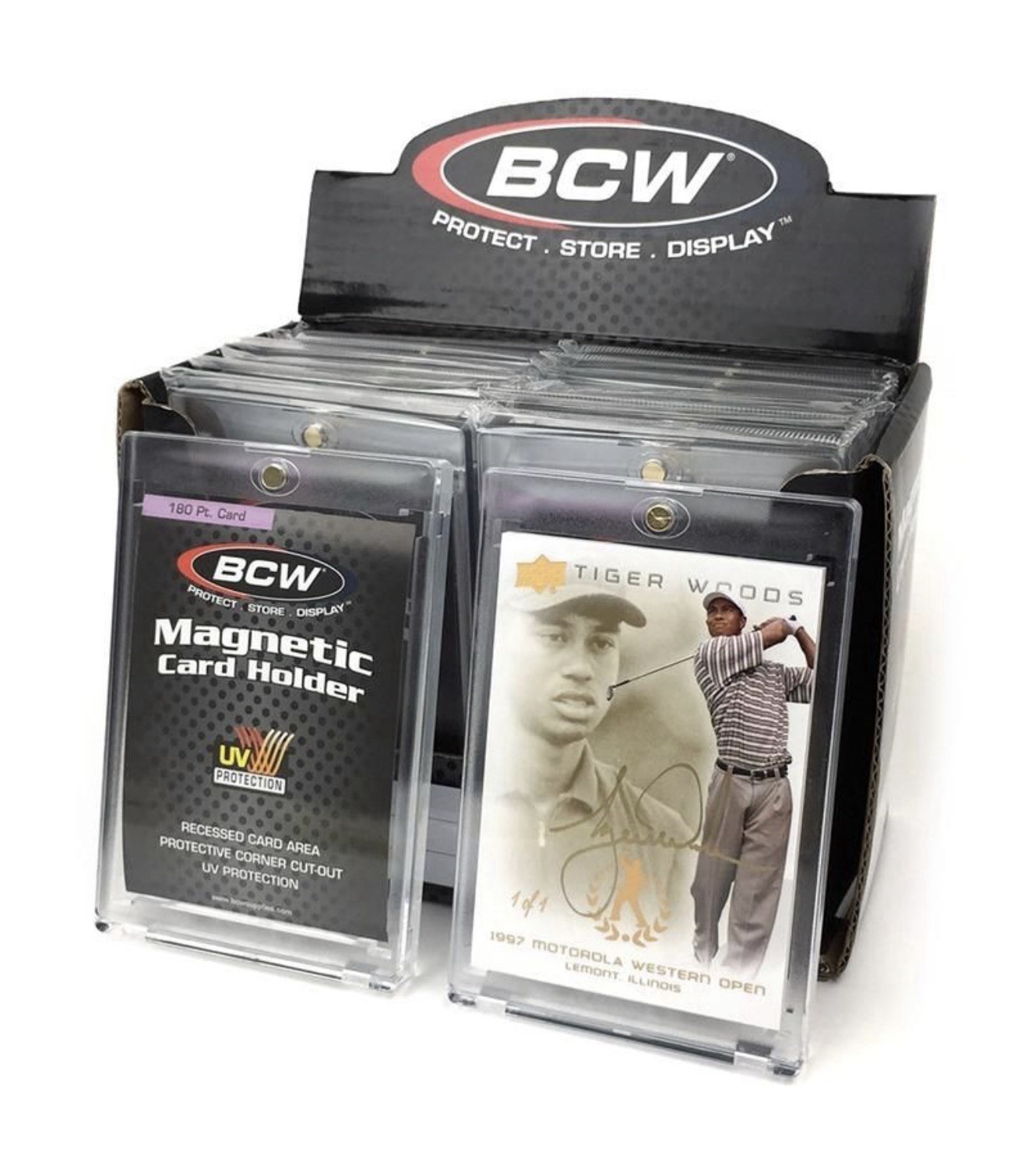 BCW Magnetic Card Holder 180pt Point with UV Protection – Lot of 5 holders NEW