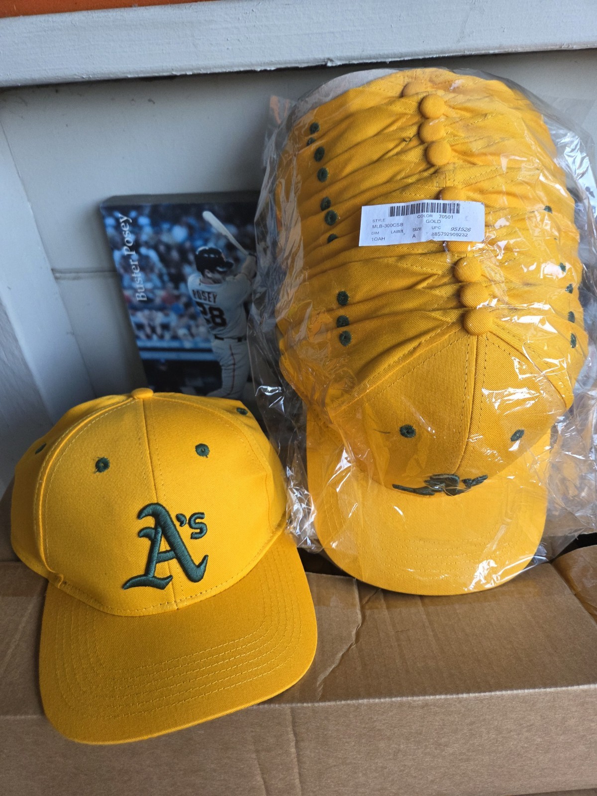 Oakland A’s Athletics Cap Snapback MLB Adult One Size Fits All Yellow