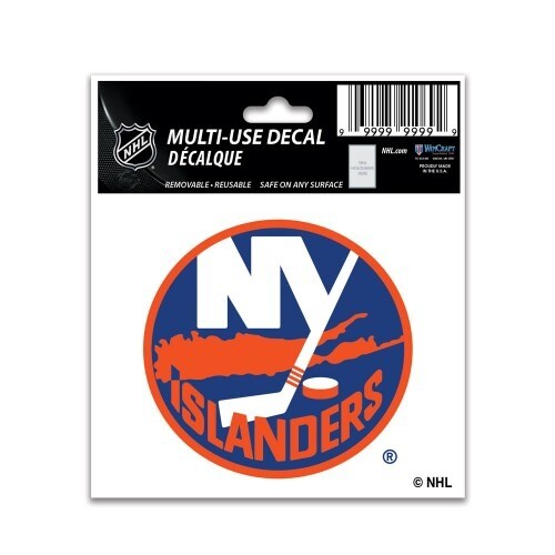 New York Islanders 3×4 Inches Multi Use Decal Window, Car or Laptop! Reusable