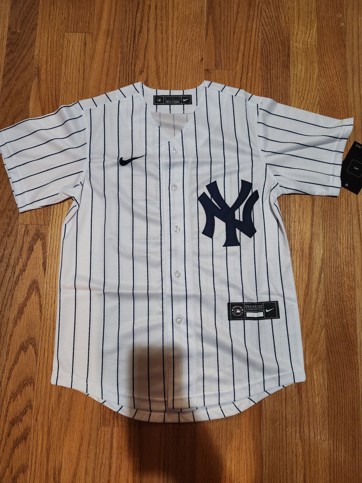 NWT youth customized jersey yankees @99 aaron judge S-XL white no name stitched