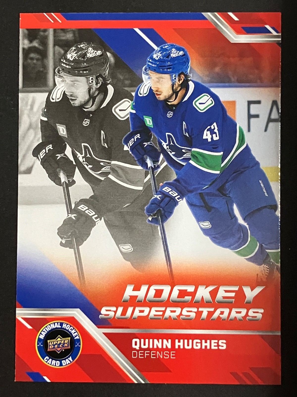 Quinn Hughes 2020-26 Various Inserts, Base, Parallels. UD, OPC, MVP, ICE, SP