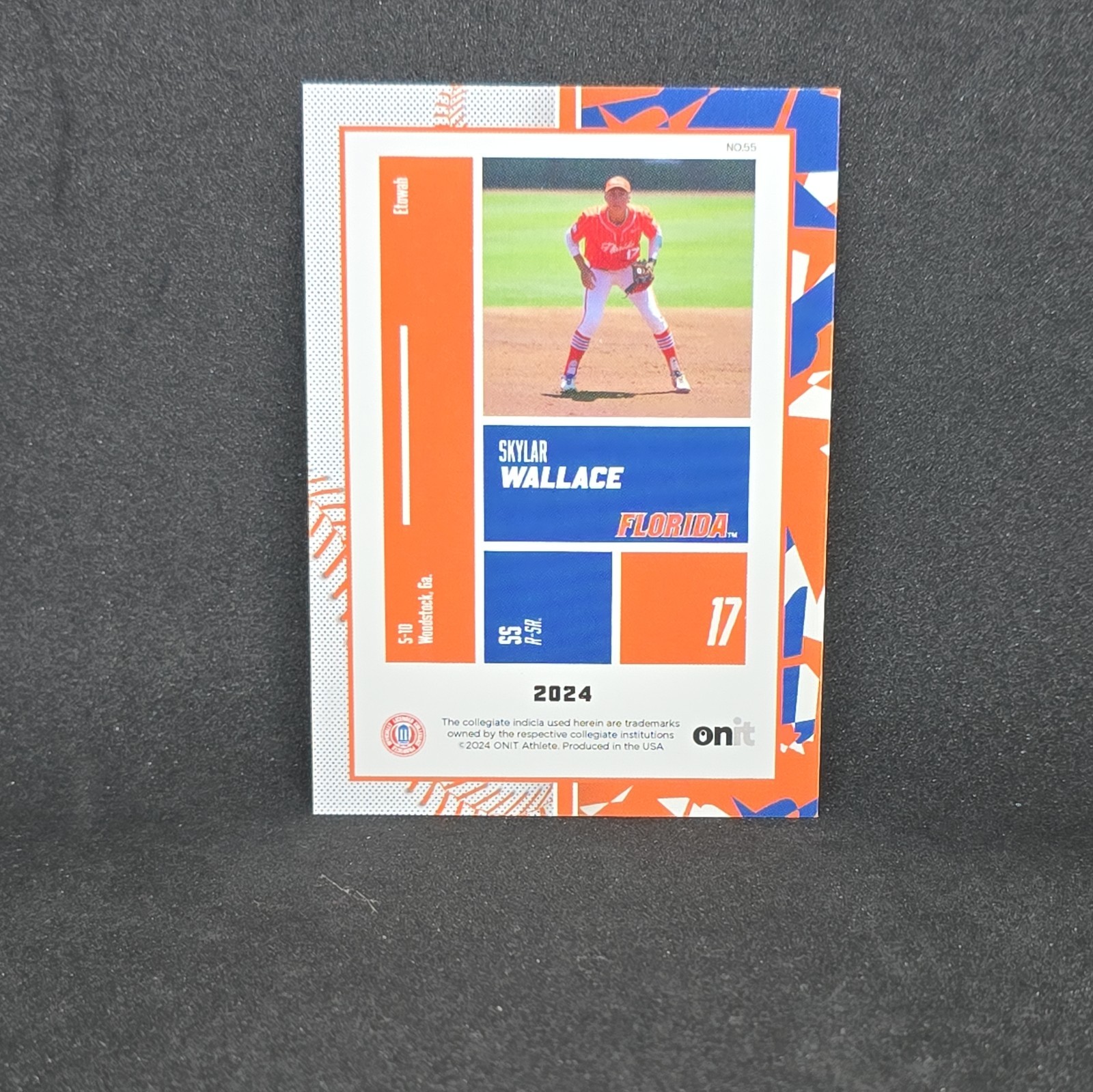 Skylar Wallace 2024 Onit Athlete Florida Gators Softball Pink Holo Parallel
