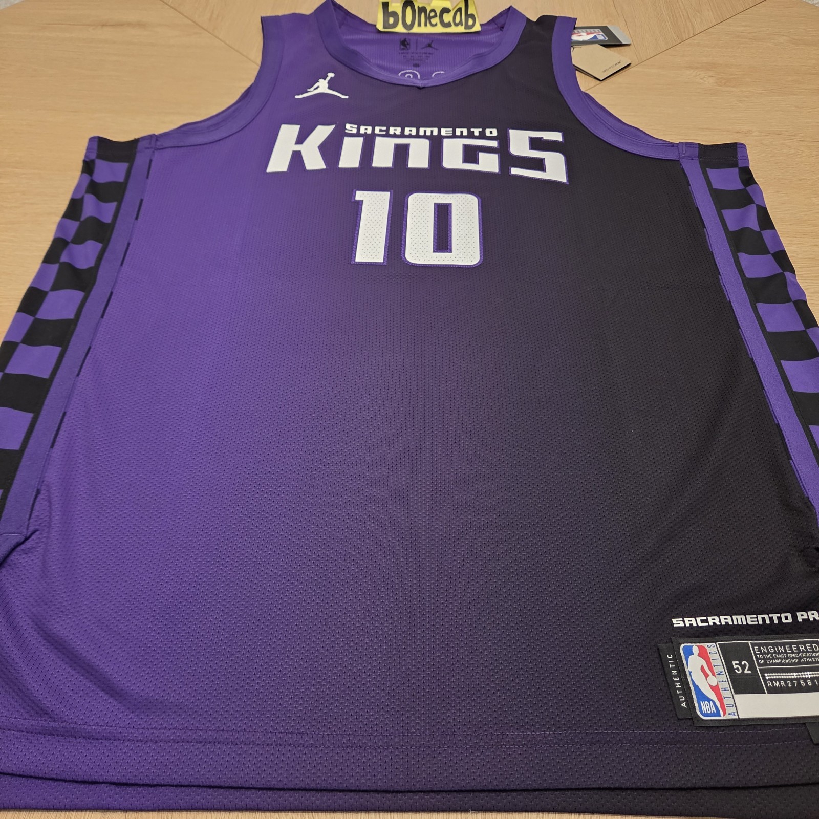 NBA Authentic Jersey Nike 52 Domantas Sabonis Sacramento Kings Statement Edition