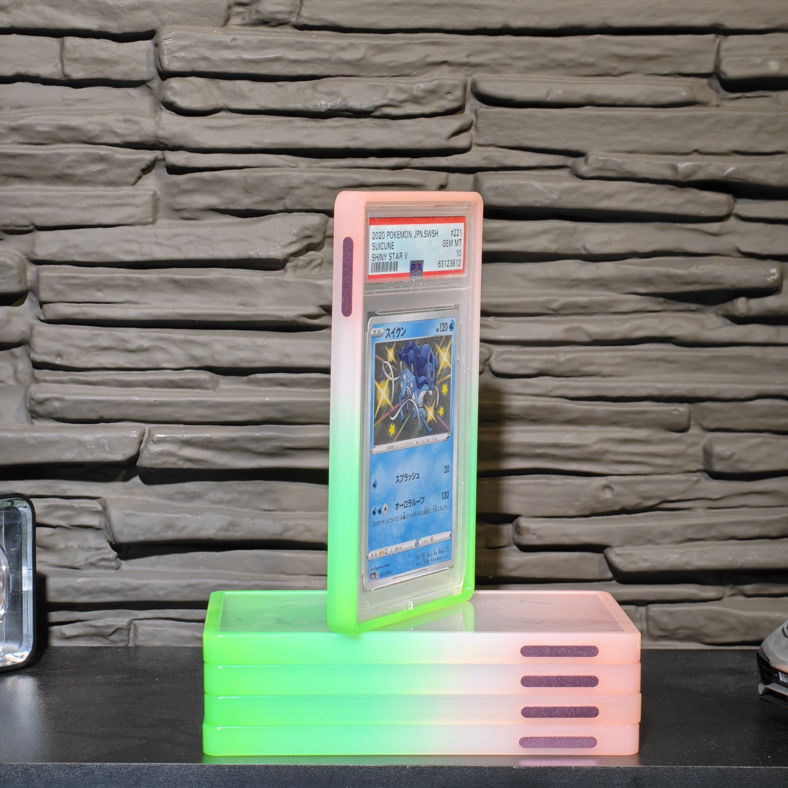 For PSA/CGC 35PT Gradient Graded Card Protector Flexible TPU Bumper Slab Cover