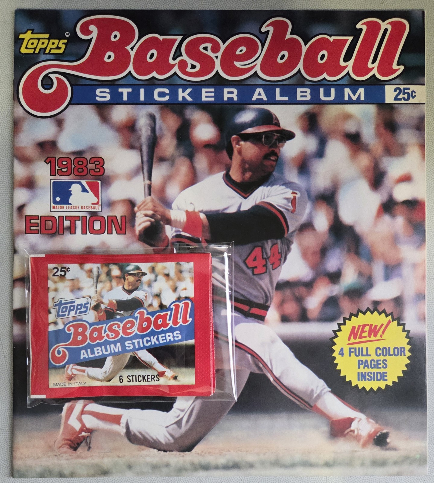 Topps Baseball Sticker Album 1983 Edition – Comes with 8 packs of stickers