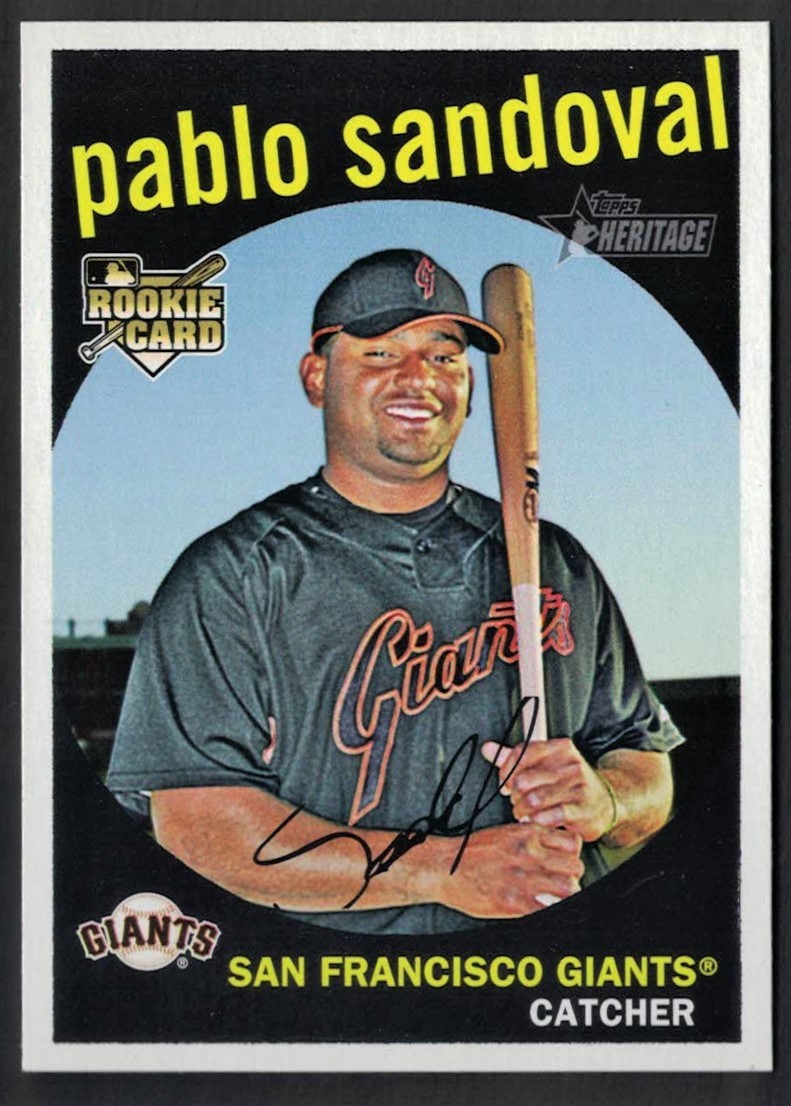 2008 Topps Heritage Pablo Sandoval RC #656