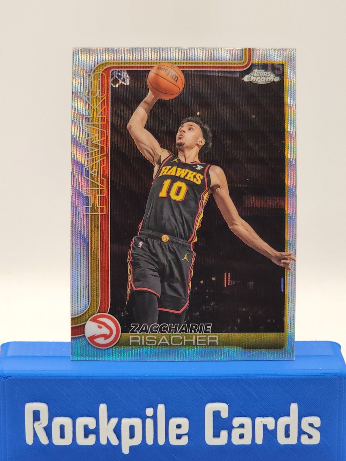 2025-26 Topps Chrome – Zaccharie Risacher #2 Wave Refractor