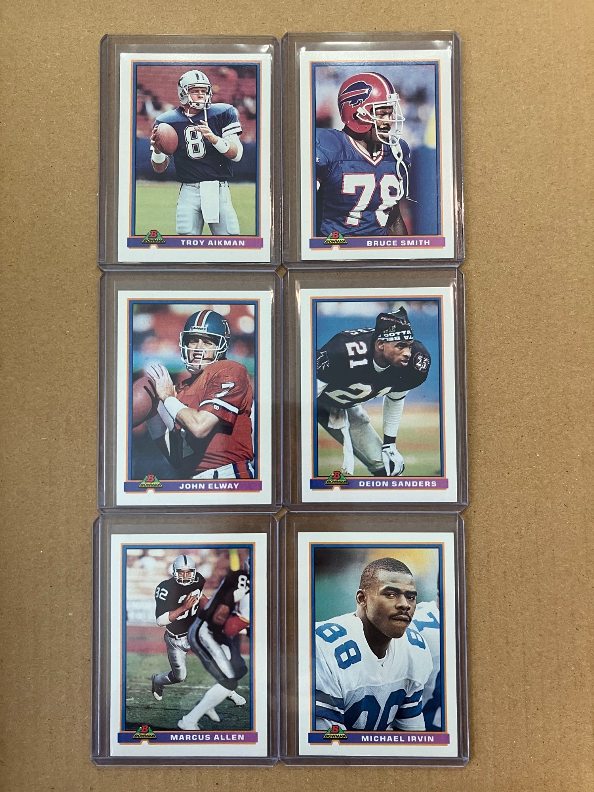 1991 Bowman Football Cards #1-250 Base Lot You Pick List / Complete Your Set