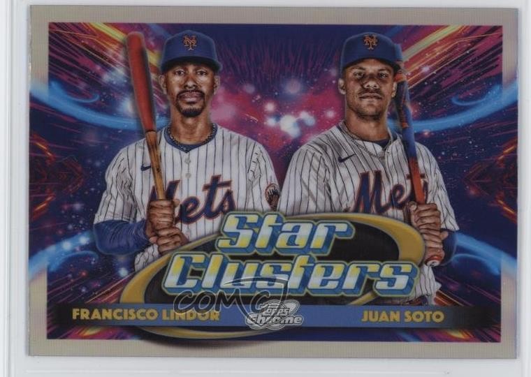 2025 Topps Cosmic Chrome Star Clusters Juan Soto Francisco Lindor #DSC-3 1t2r