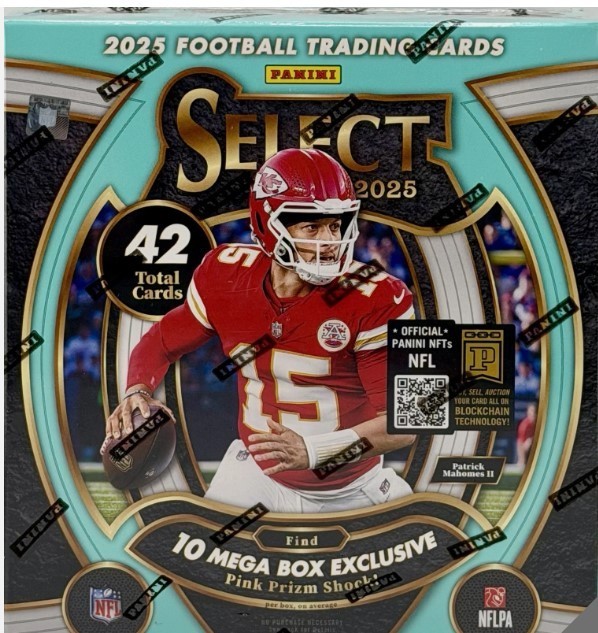 Panini 2025 Select Football Mega Box 42 Trading Cards