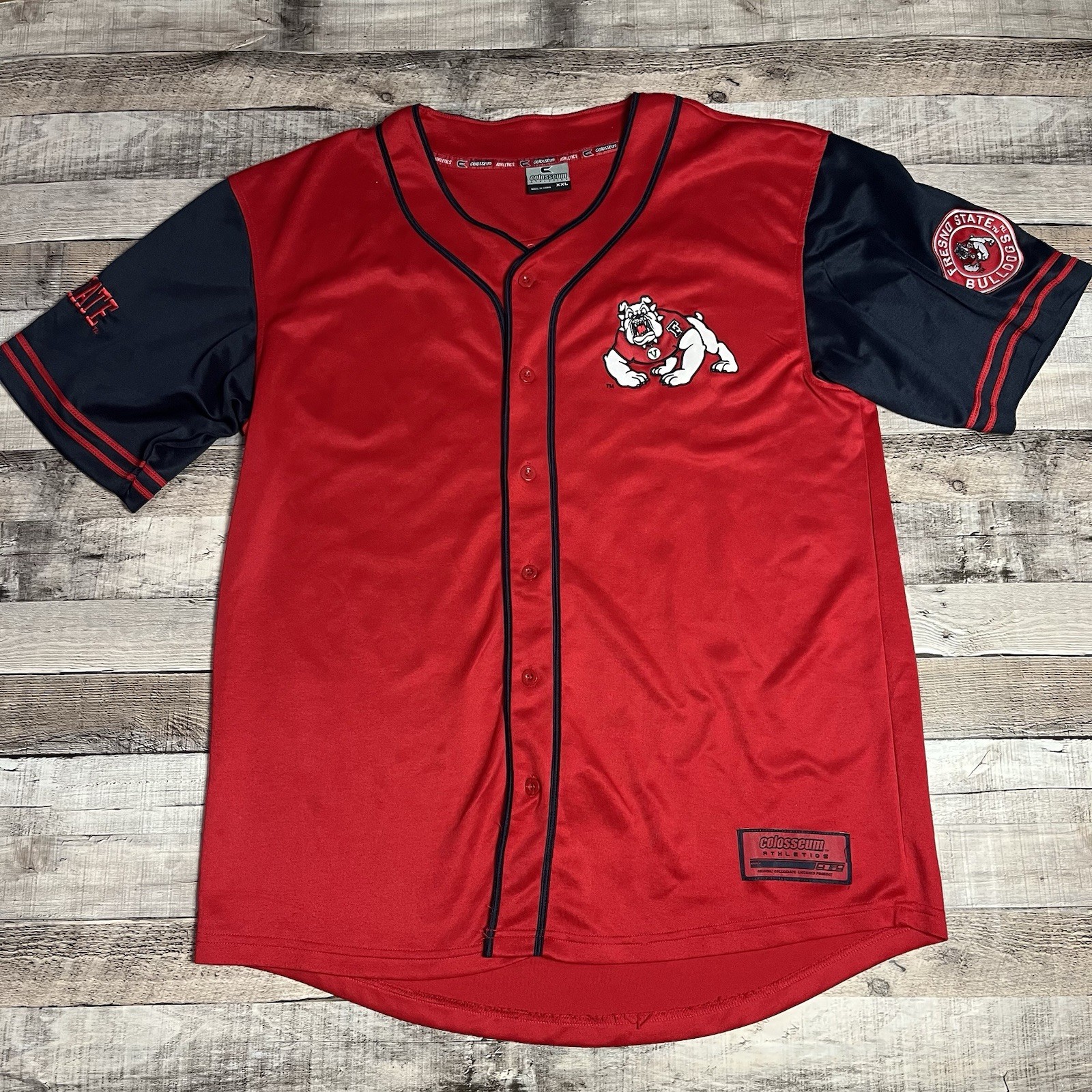 Fresno State Bulldogs Jersey Adult 2XL Red Baseball NCAA Sportswear
