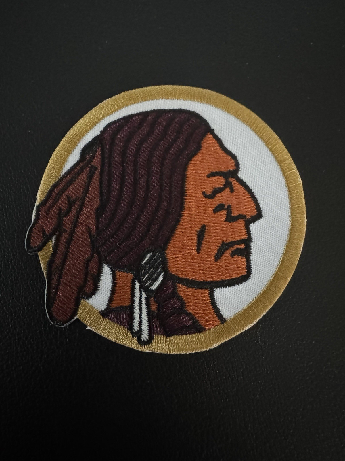 VINTAGE CLASSIC WASHINGTON REDSKINS THROWBACK HELMET LOGO PATCH NEW-OLD STOCK