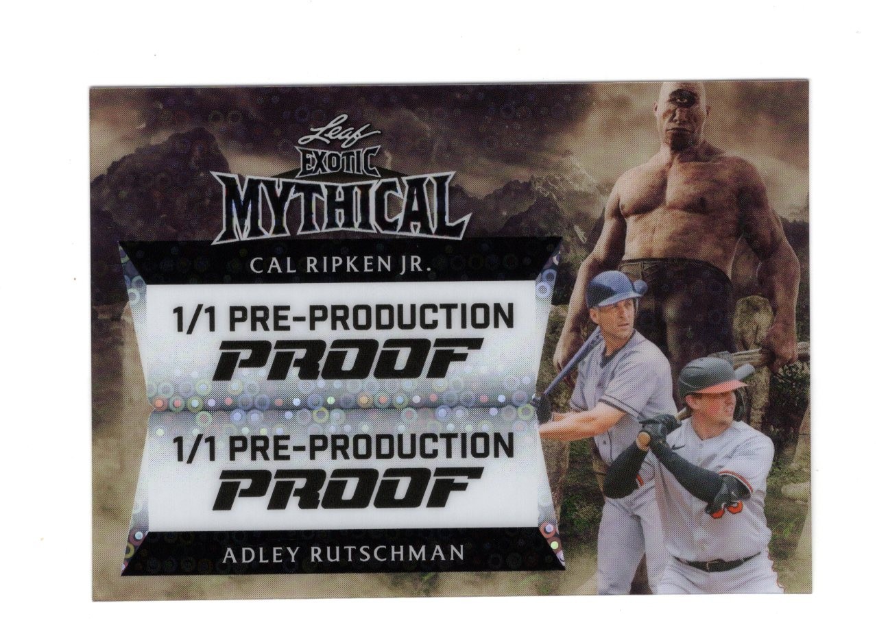 2024 Leaf Exotic Mythical Cyclops Proof Circles Back Ripken / Rutschman [1/1]