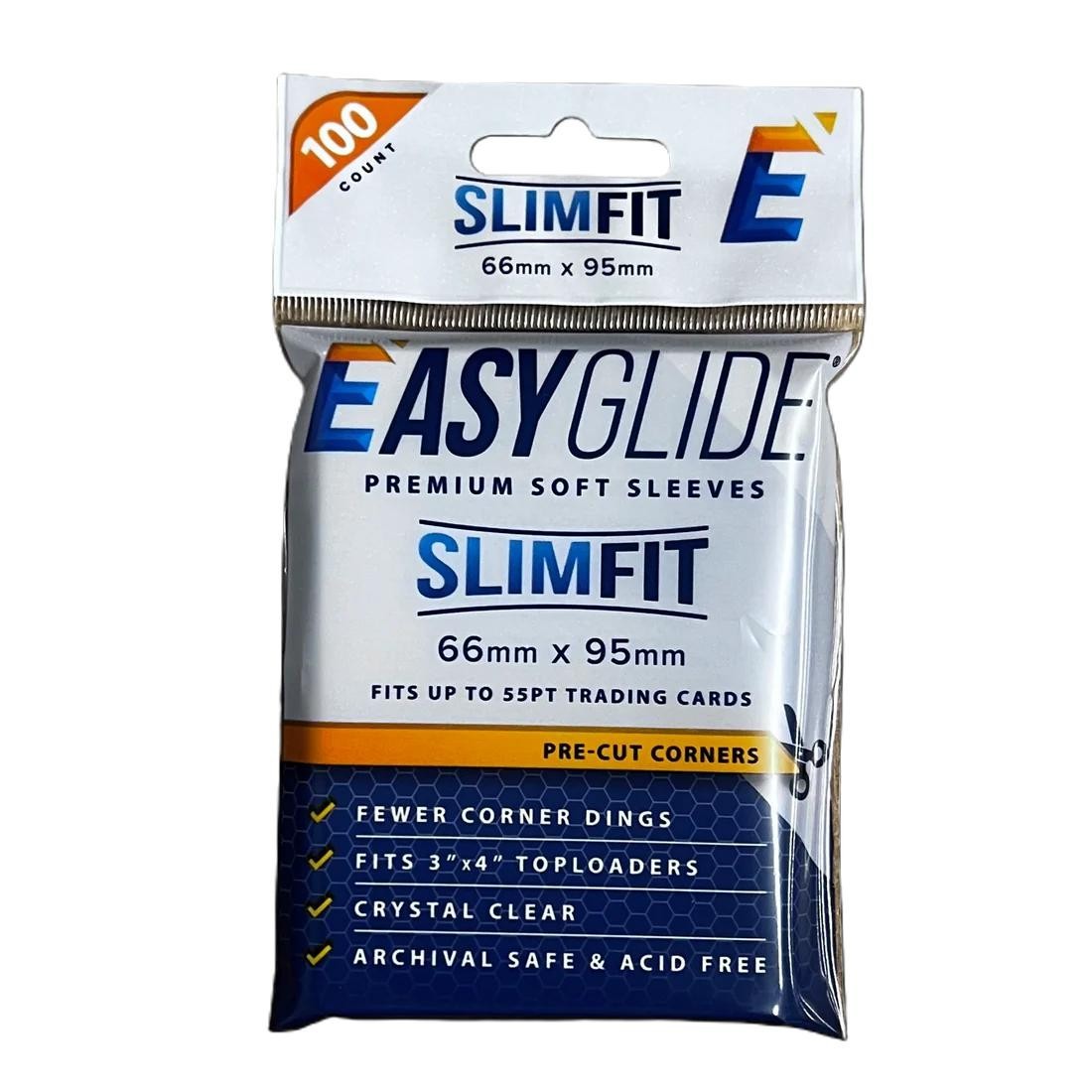 Card Shellz Easy Glide Soft Sleeves – Slim Fit up to 55PT – Pre-Cut Corners