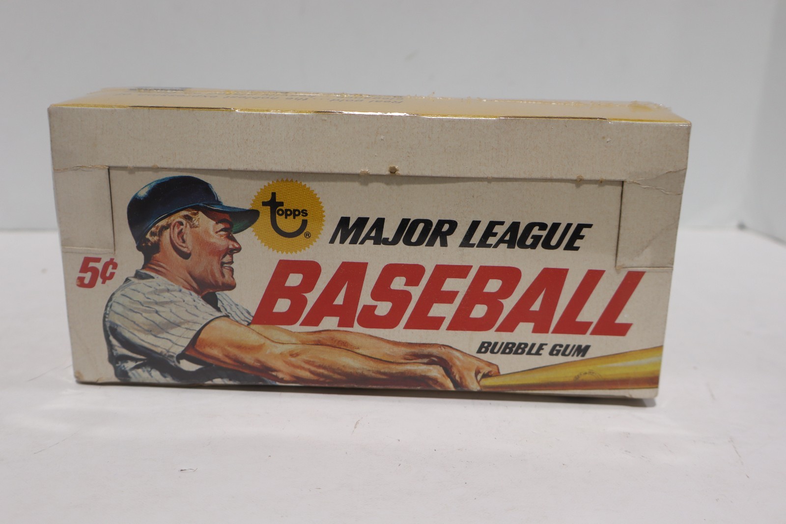 1967 TOPPS BASEBALL WAX PACK BOX empty RARE Version Mantle CLEAN CERTIFIED