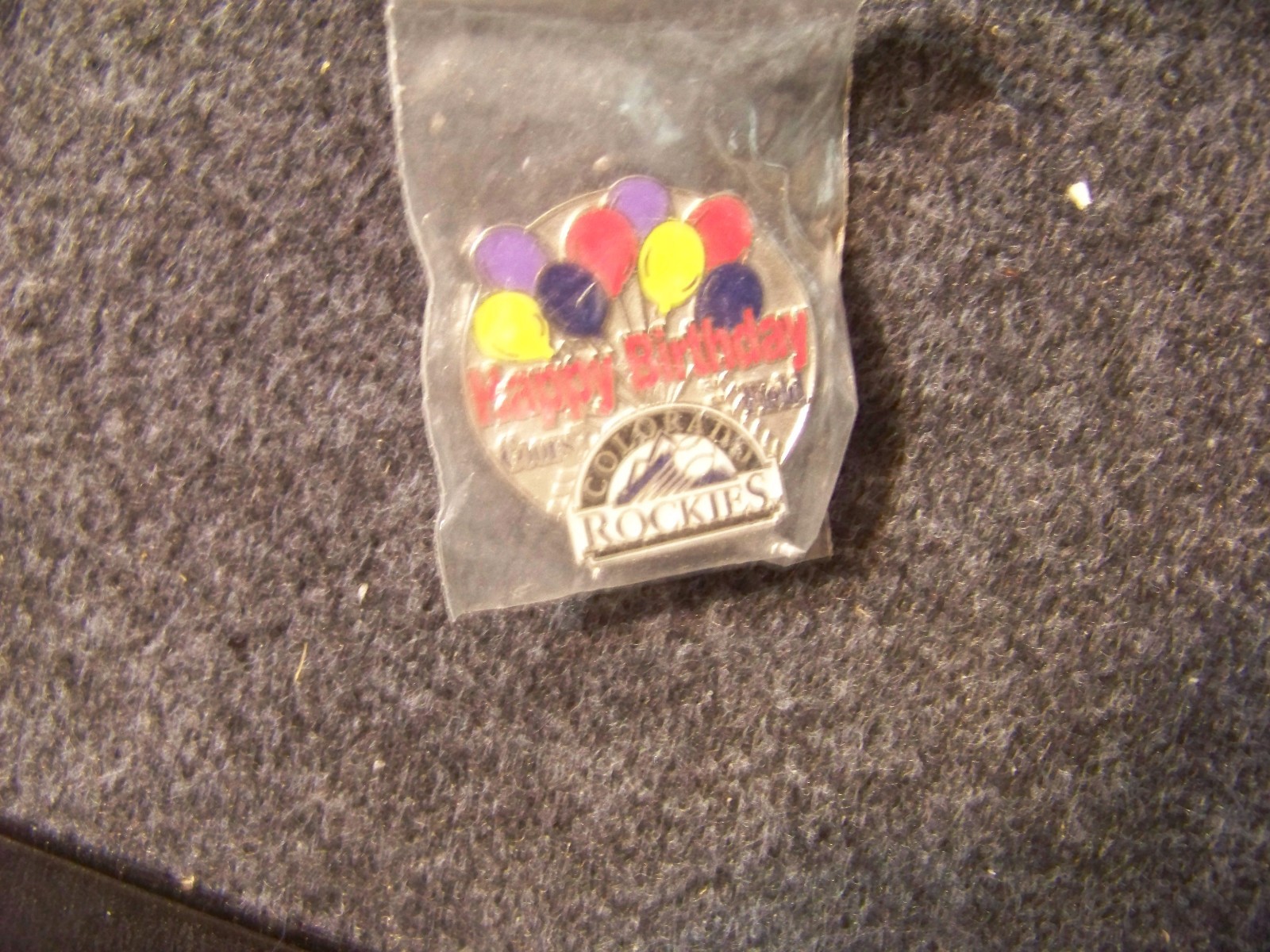 Colorado ROCKIES Happy Birthday pin Coors Field SGA version 2