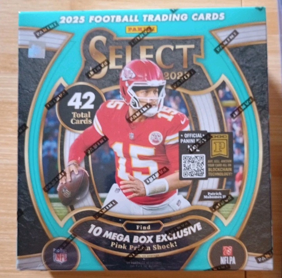2025 PANINI SELECT FOOTBALL MEGA BOX (PINK PRIZM SHOCK PARALLELS!)