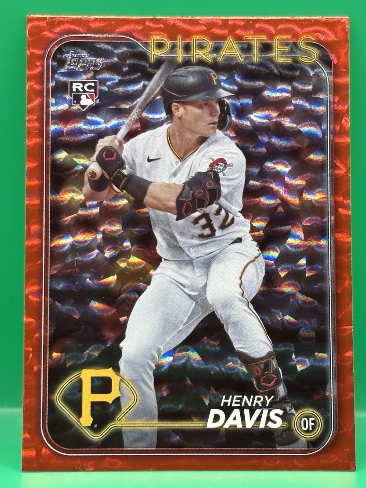 2024 Topps Series 1 – Henry Davis #295 Red Crackle Foil /199 (RC)