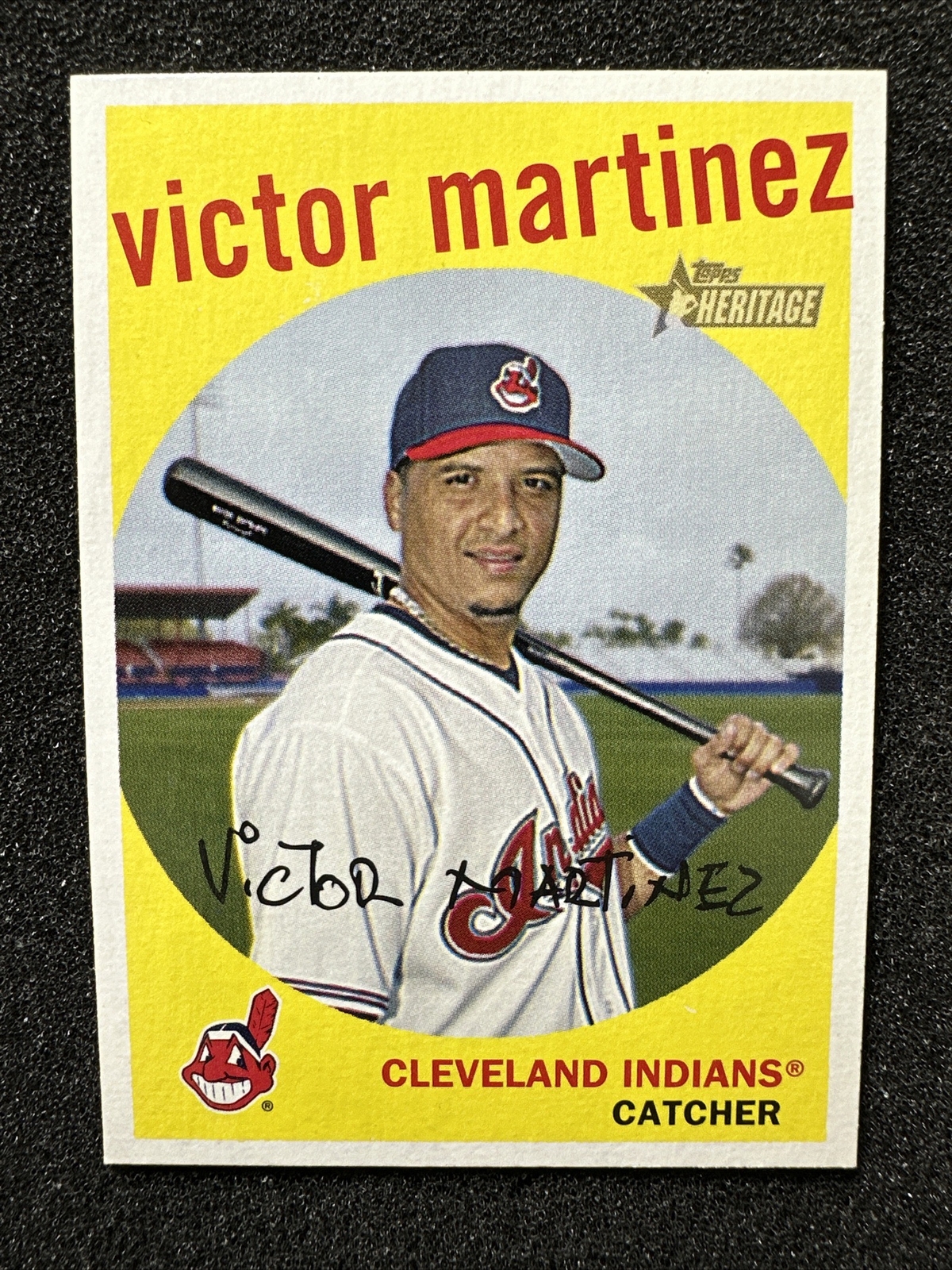 VICTOR MARTINEZ #43 2008 Topps Heritage QTY Cleveland Indians