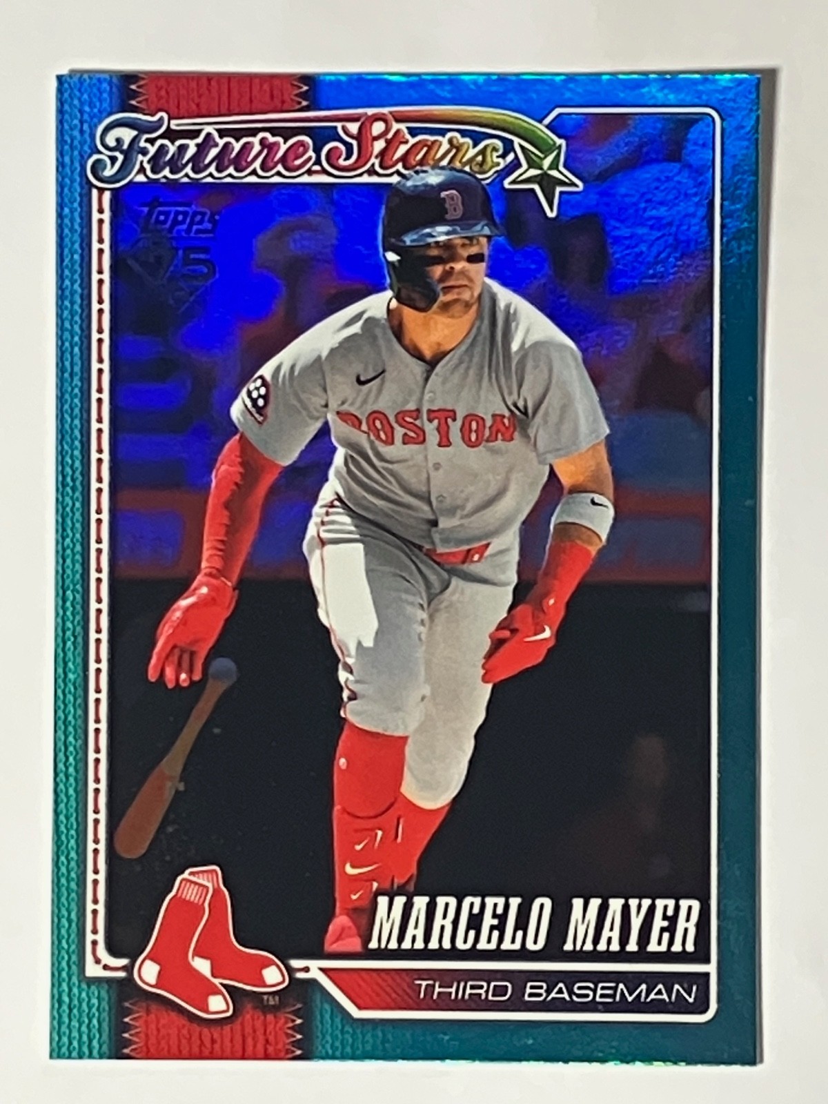 2026 Topps Series 1 Aqua Rainbow Foil Marcelo Mayer Boston Red Sox 1:500 Packs